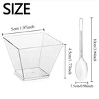 100/50Pack 2OZ Mini Dessert Cups