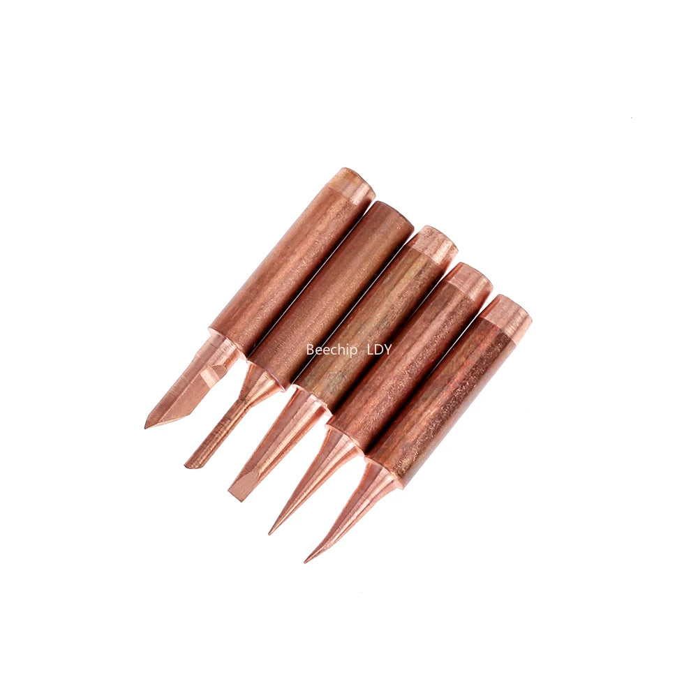 5pcs 900M-T Pure Copper Soldering Iron   Tip Lead-free Solder