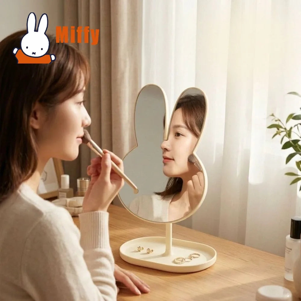Kawaii Miffy Desktop Makeup Mirror
