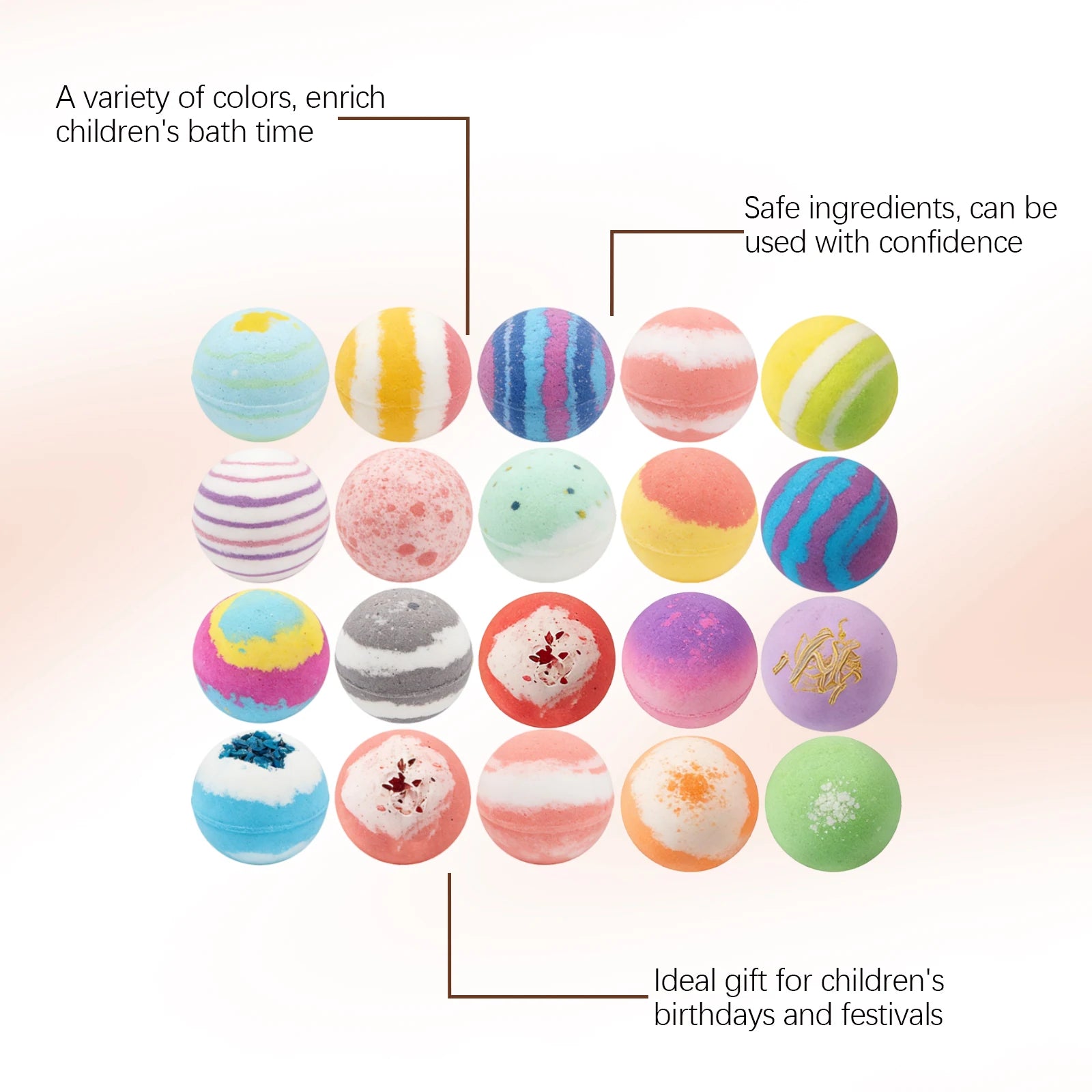12pcs Organic Bath Bombs Set