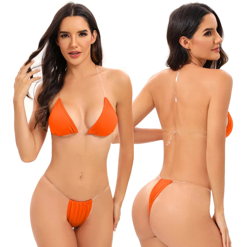 Transparent bathing suit