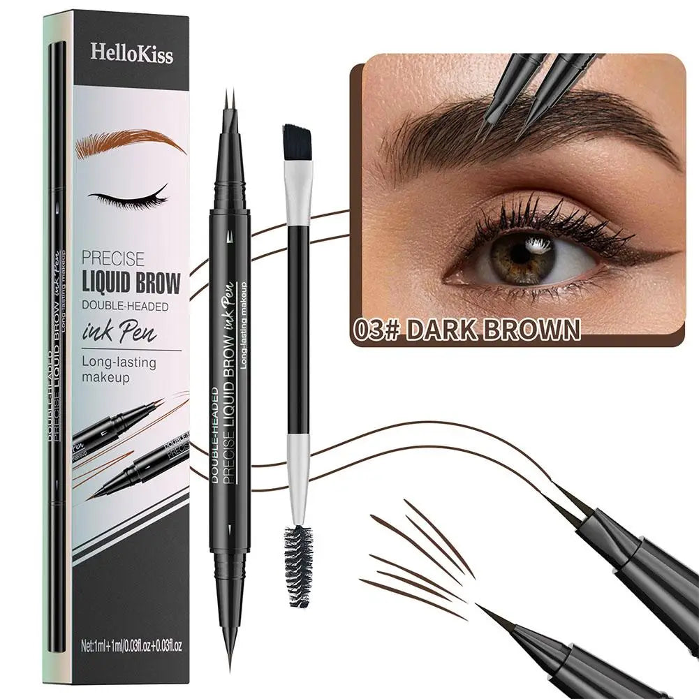 Two-pronged Eyebrow Pencil Waterproof