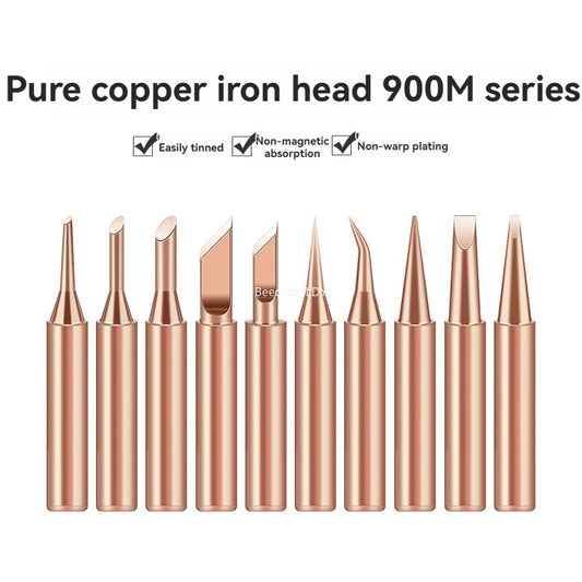 5pcs 900M-T Pure Copper Soldering Iron   Tip Lead-free Solder