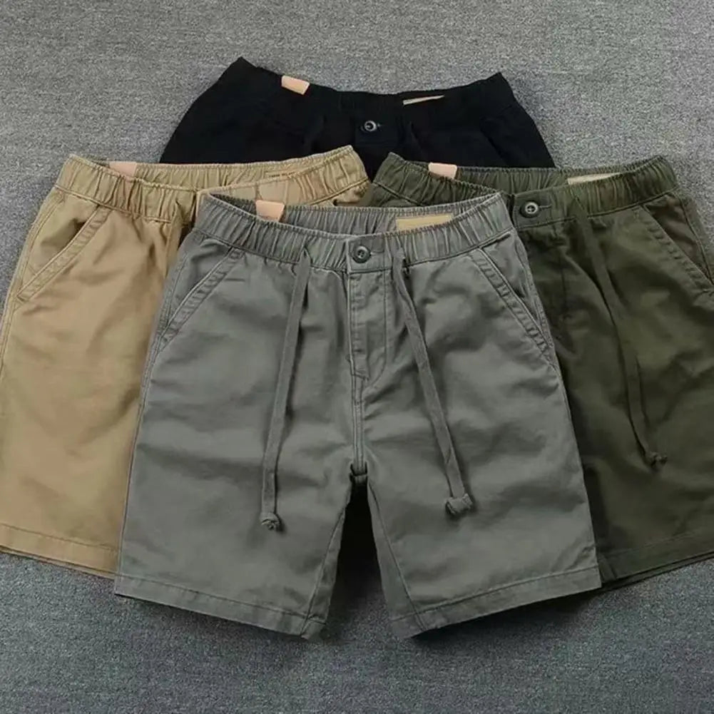 Bermudas Loose Luxury Khaki Joggers