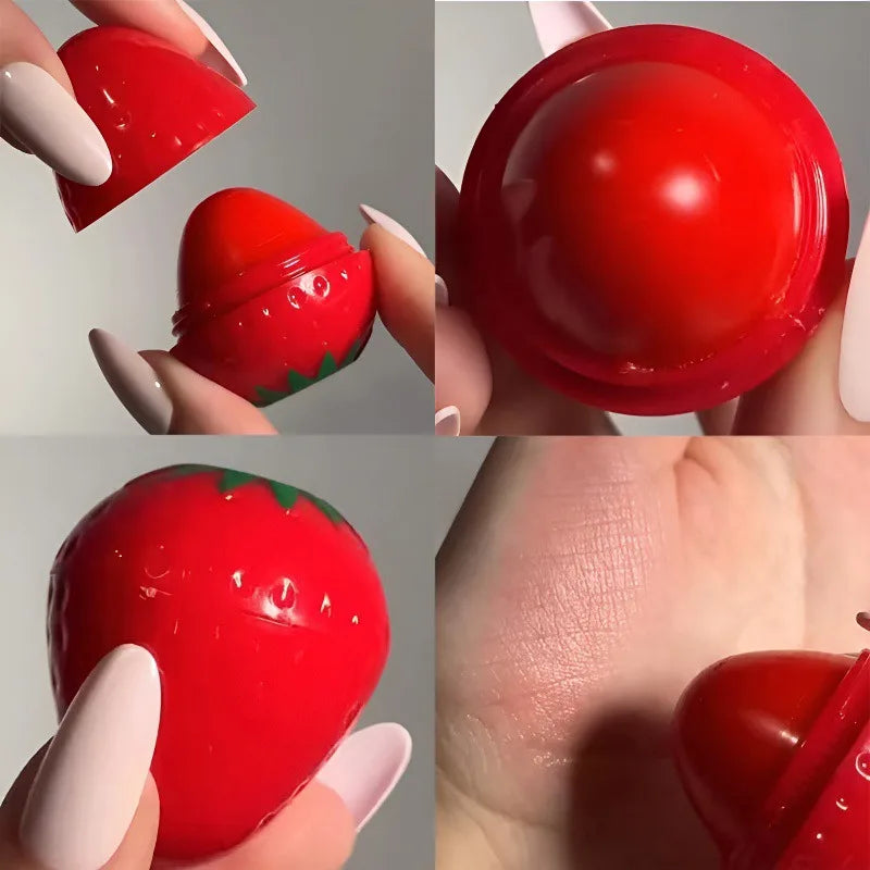 1/4Pcs Strawberry Lip Balm