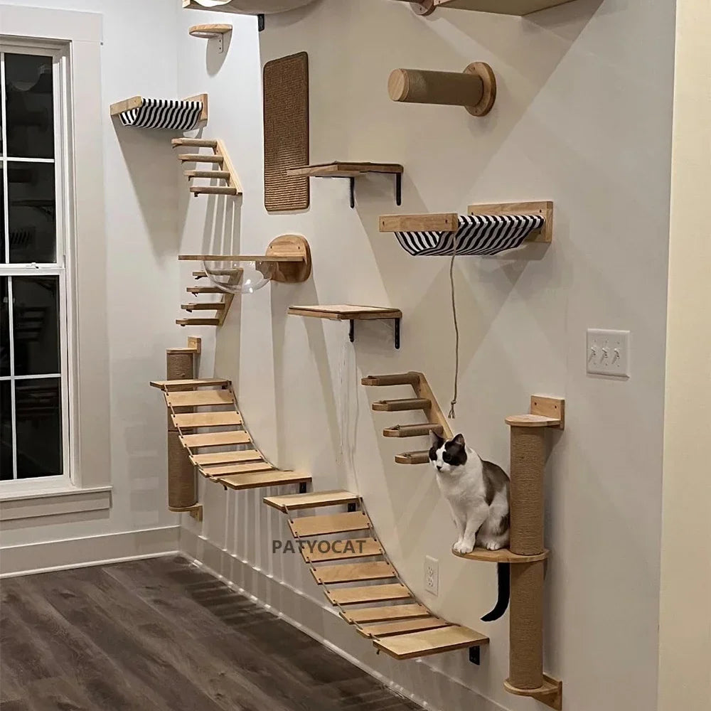 Cat Tree Wall Mounted Climbing Shelves
