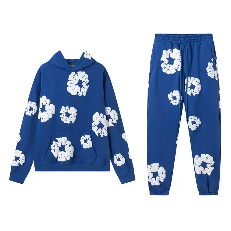 cotton foam printed Track suit