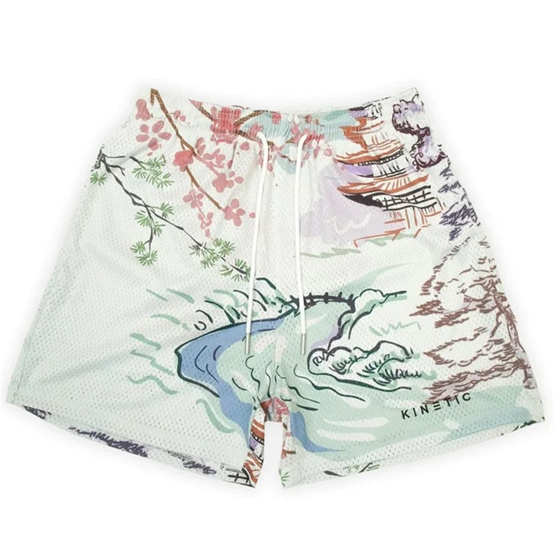 Embroidery gym shorts