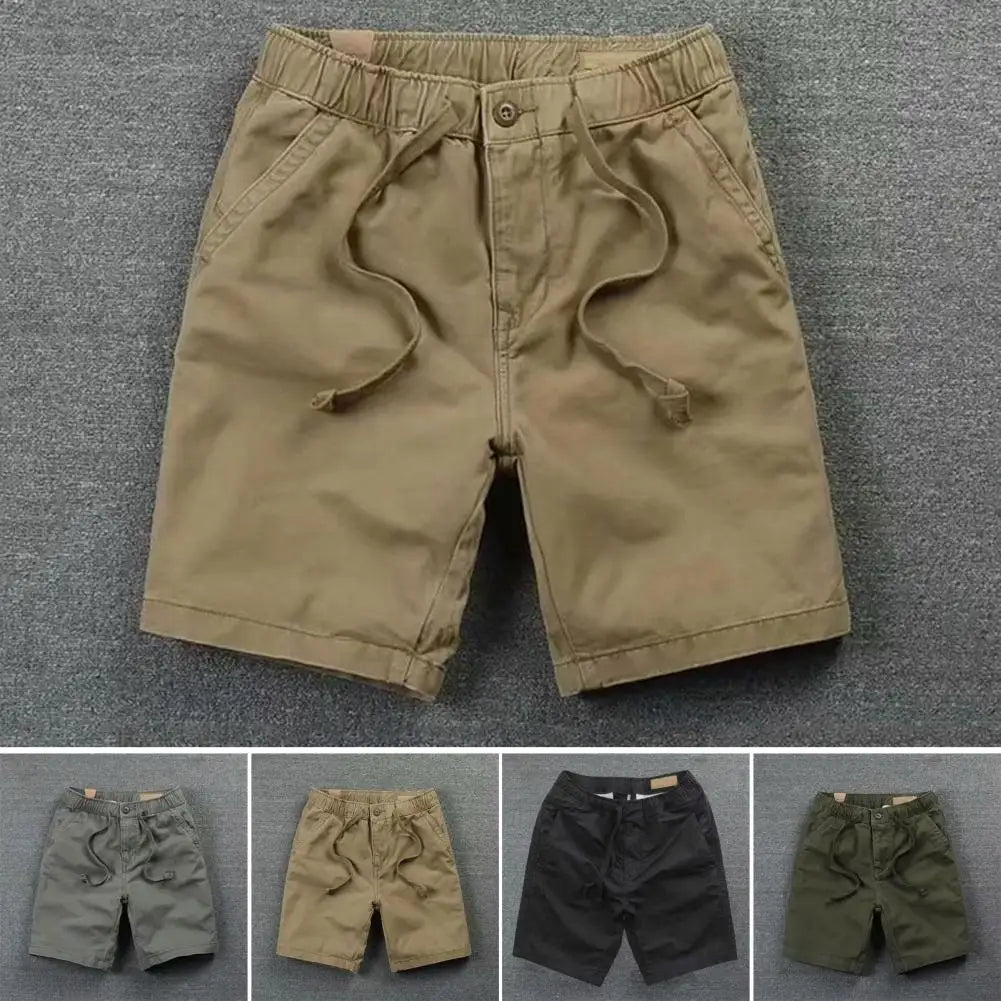Bermudas Loose Luxury Khaki Joggers