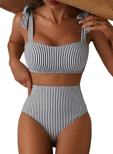 Women Two-piece Halter Vest Swimwear