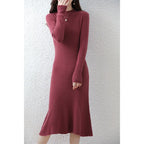 Cashmere Sweater Women's Knitted Dresses