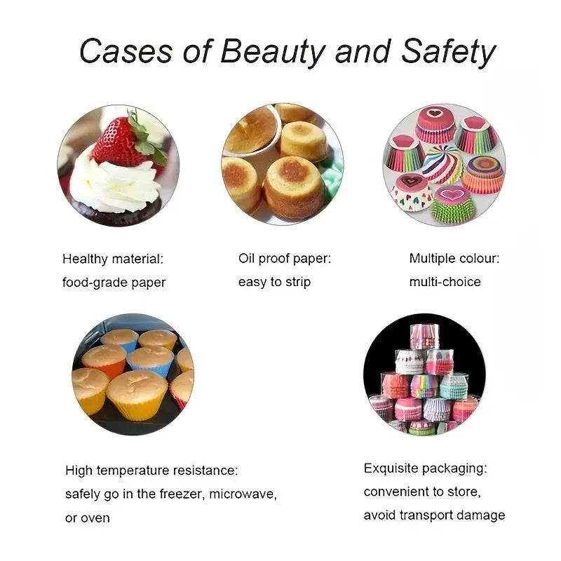 100Pcs/pack Cake Muffin Cupcake liners