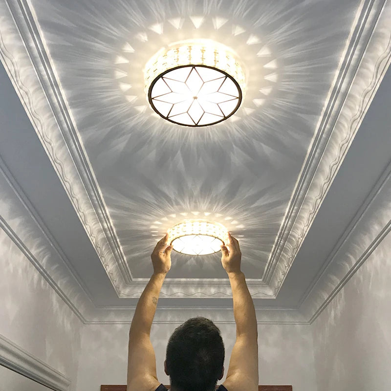 Modern Crystal Ceiling Light