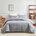3pcs set, Quilted Cotton Bedspread