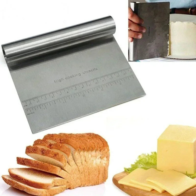 Stainless Steel Scale Cake Scraper