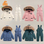 Jacket+Overalls Suit 2Pcs Duck Down Set