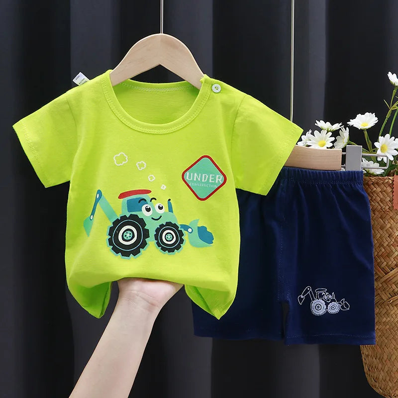 Boys Cartoon Print 2pc set