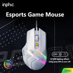 Inphic PG1 PG9 RGB Wired Gaming Mouse Ergonomics 1000Hz