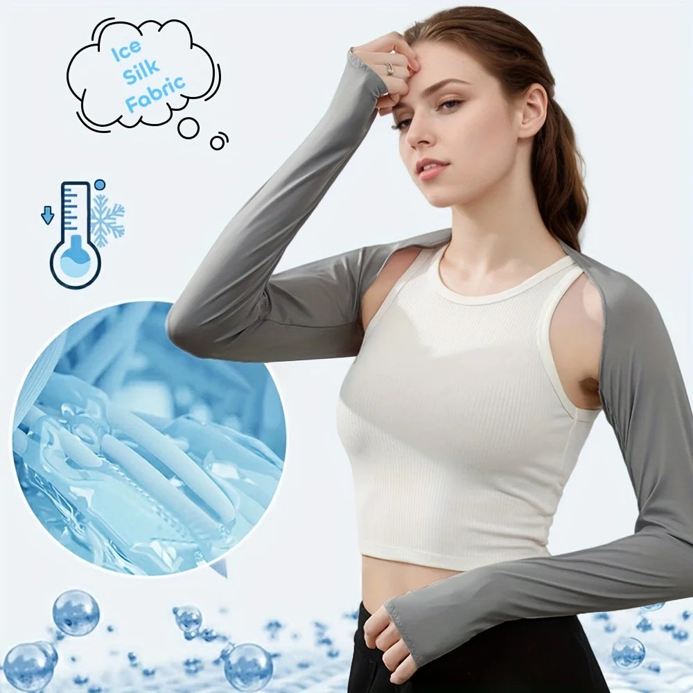 1pc Ice Silk UV Protection Arm Sleeves