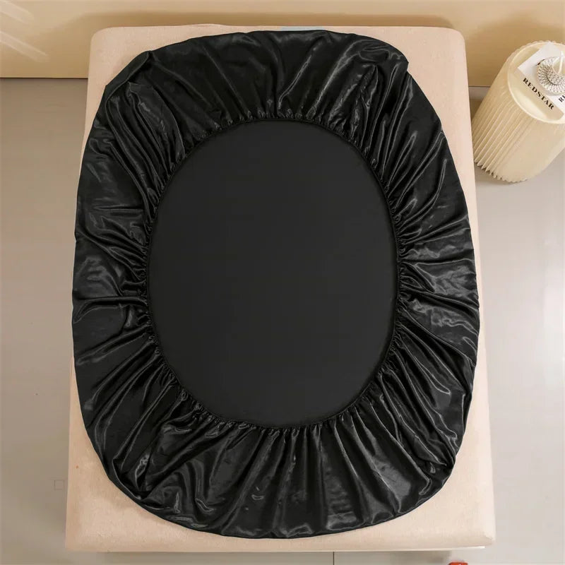 4 Pcs Satin Bed Sheets