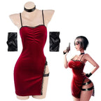 Movie Ada Wong Cos Heroine Secret Service Spy Dress costume