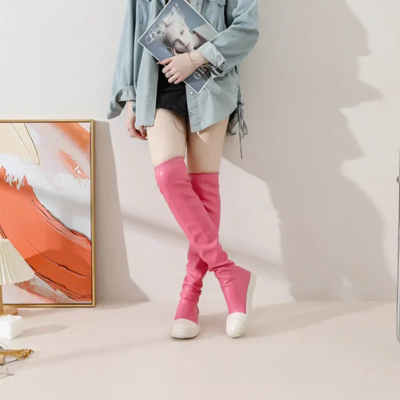 Over-the-knee Boots Stretch Tight Boots