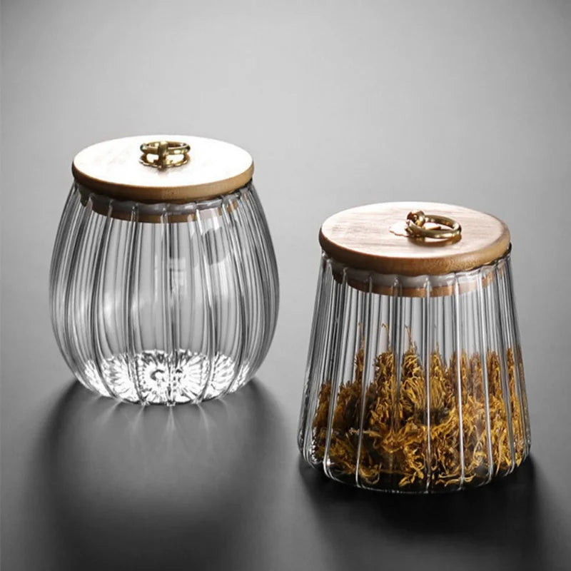 Jar Glass Airtight Canister