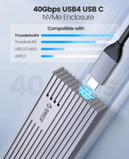 ORICO NVMe M.2 SSD Enclosure USB4 40Gbps PCIe3.0x4