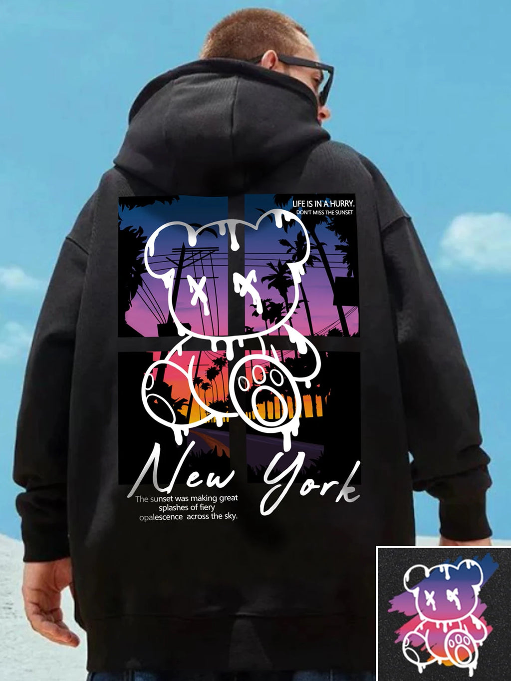 New York Art Word Cartoon Bear