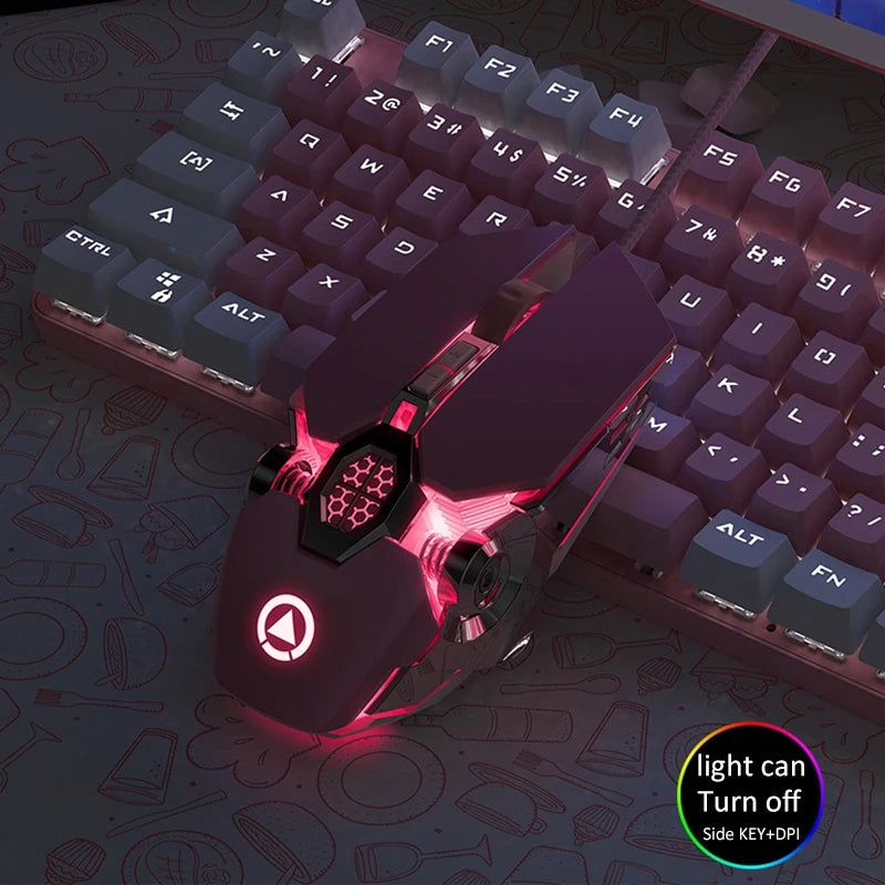 Ergonomic Wired Gaming Mouse RGB