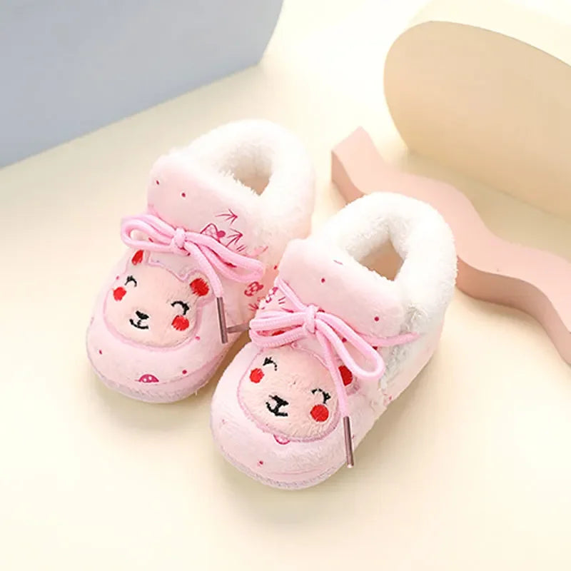 2026 Winter plush Baby Walking Shoes