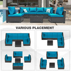 Patio Furniture Set 7 Piece