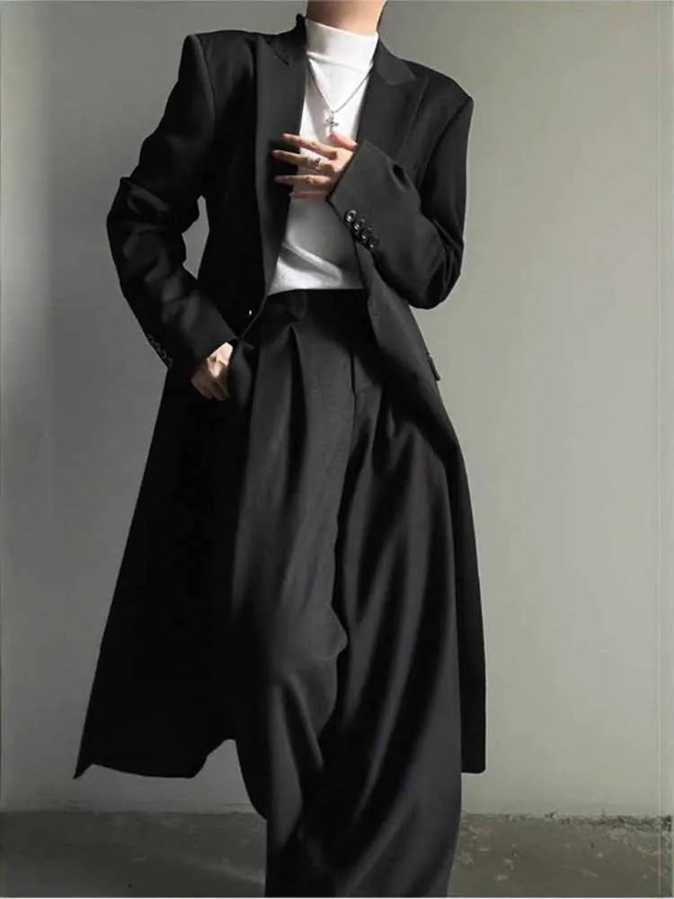 American Retro Men's Long Blazer