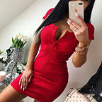 Knit Sheath Mini Dress