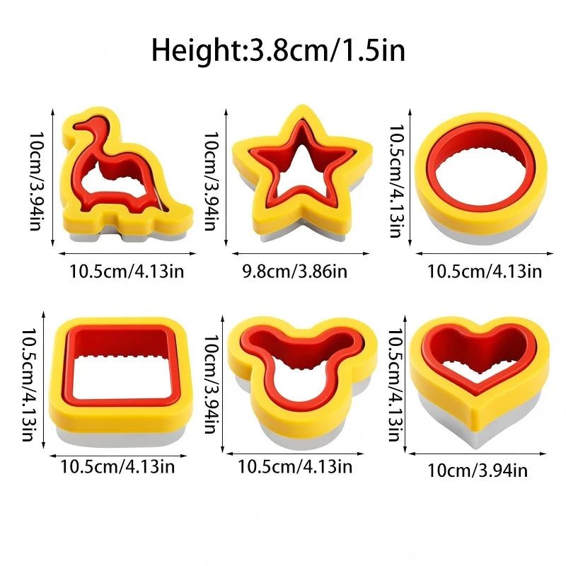 8PCS Press Cookie Cutter Set