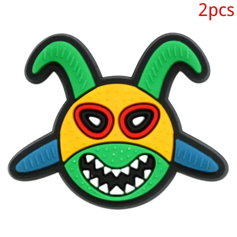 Puerto Rico series PVC 2pcs shoe charms