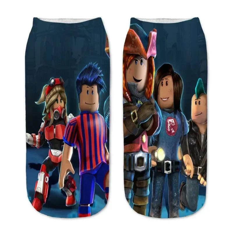 Cartoon Printed Shallow Socks