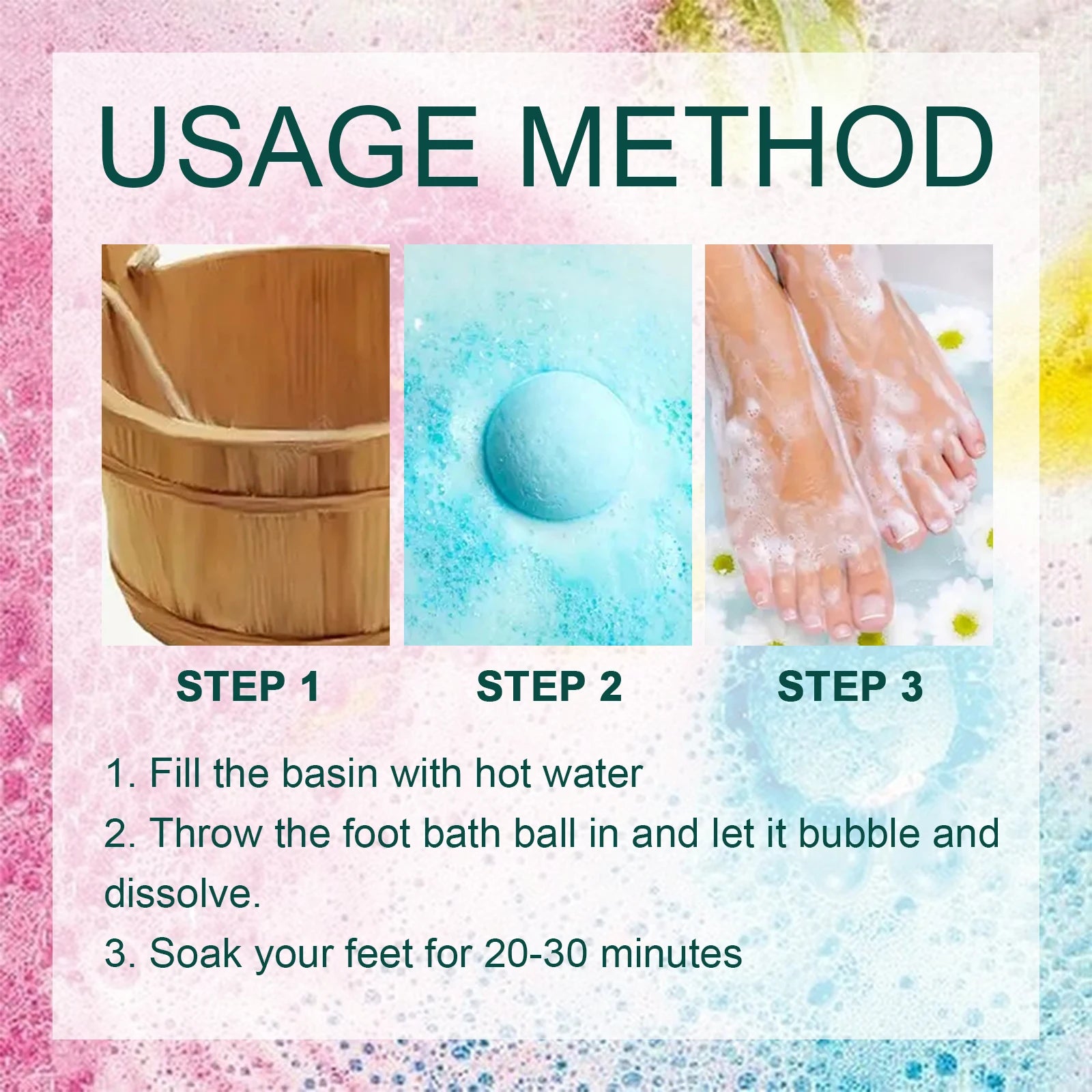 Aromatherapy Foot Bath Salt 6pcs
