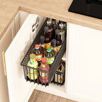 2Pcs Pull Out  Carbon Steel Slide Out Drawers
