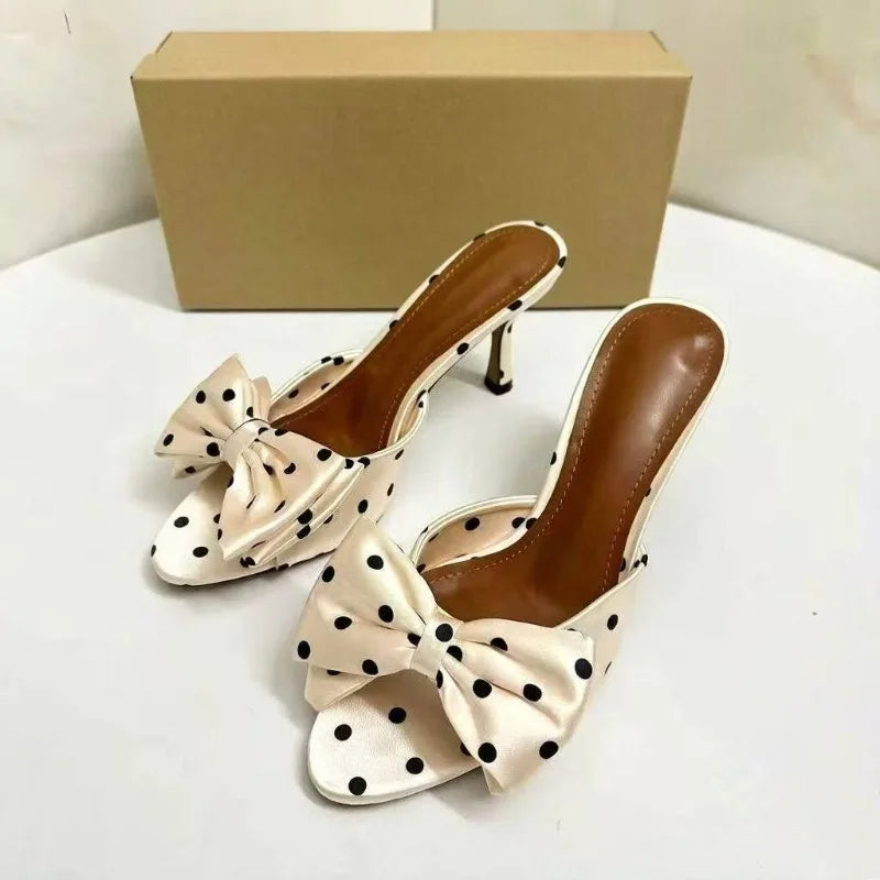 Round Open-toe High Heels