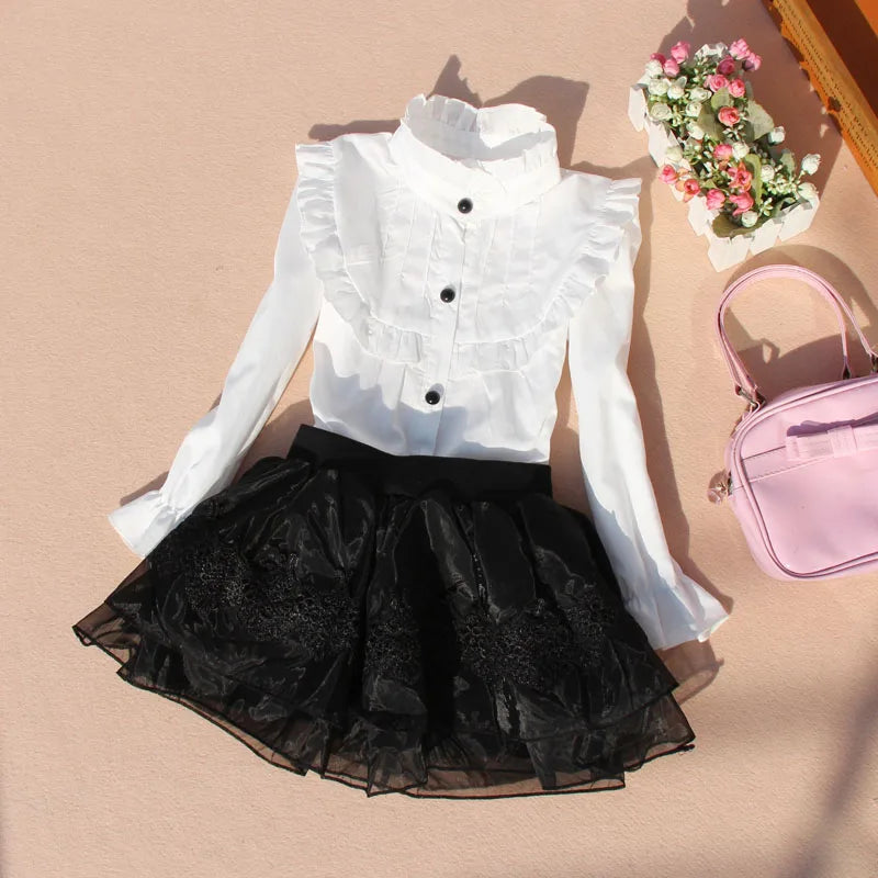 Cotton Ruffles Blouse
