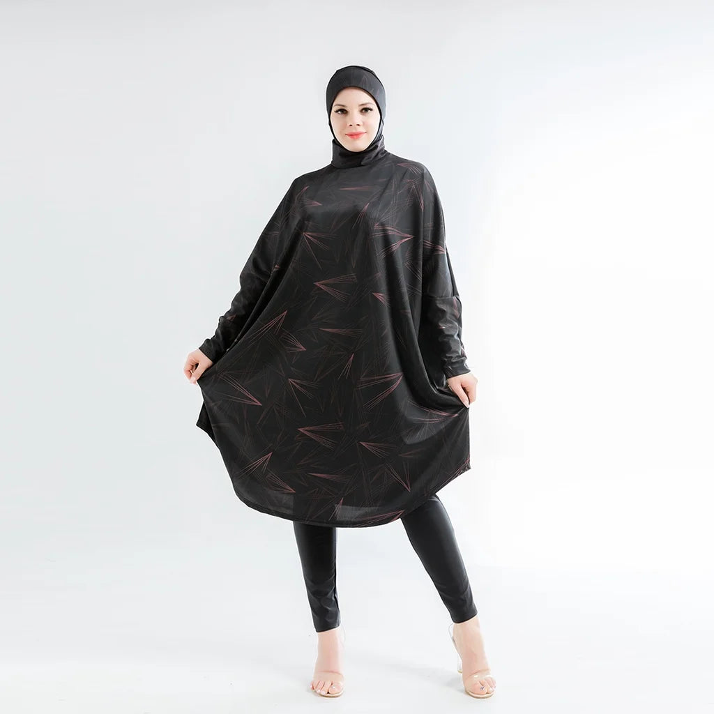 3pcs Hijab Long Sleeves Sport Swimsuit