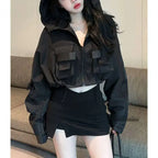 Women's Trendy Short Jacket Hooded Coat