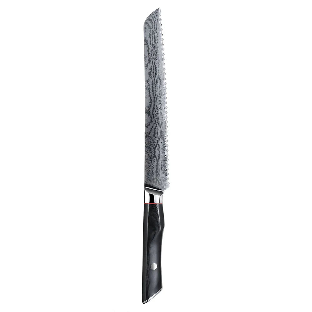 67-layer damascus steel kitchen bread santoku knives