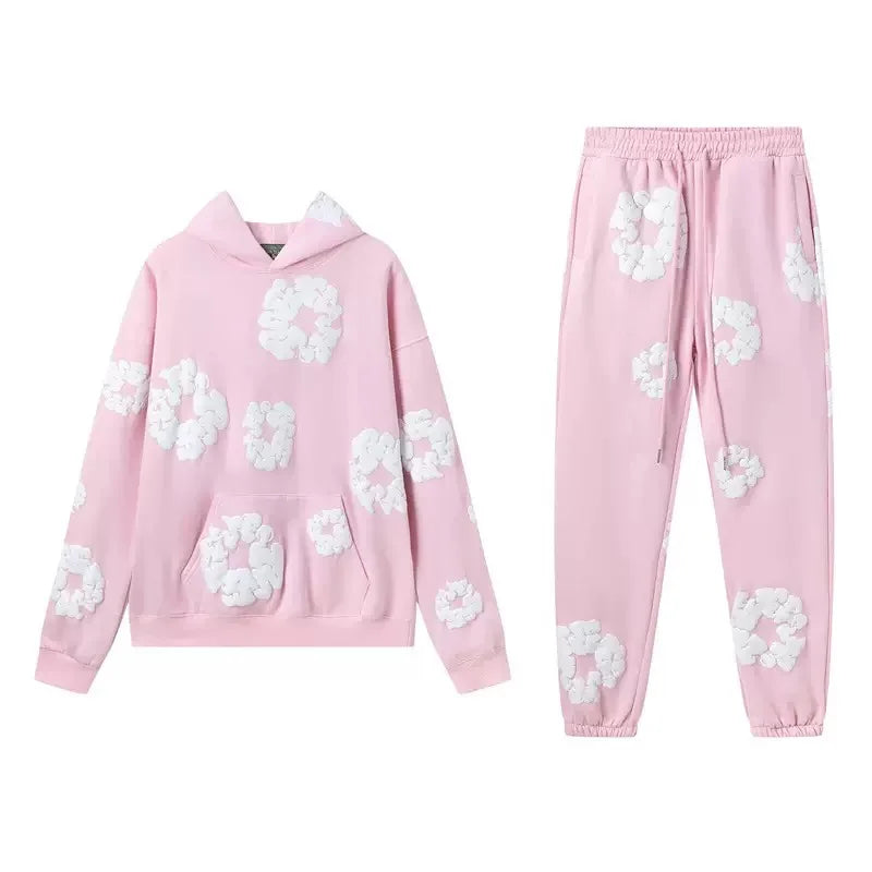 cotton foam printed Track suit