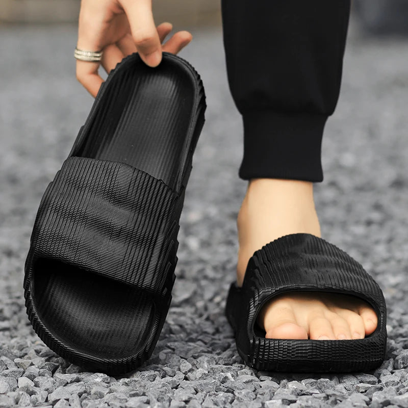 Men's Solid Slippers