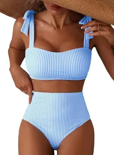 Women Two-piece Halter Vest Swimwear