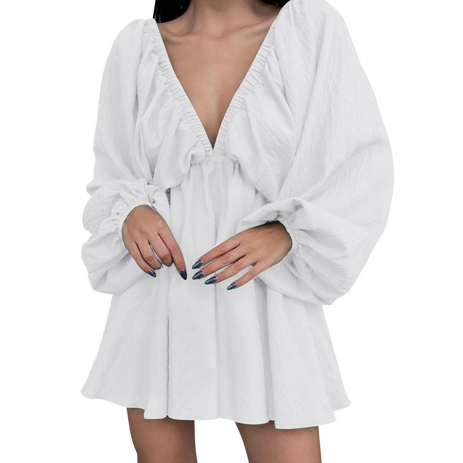 Deep V Neck Dress