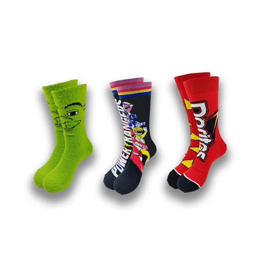 Graphic animated socks