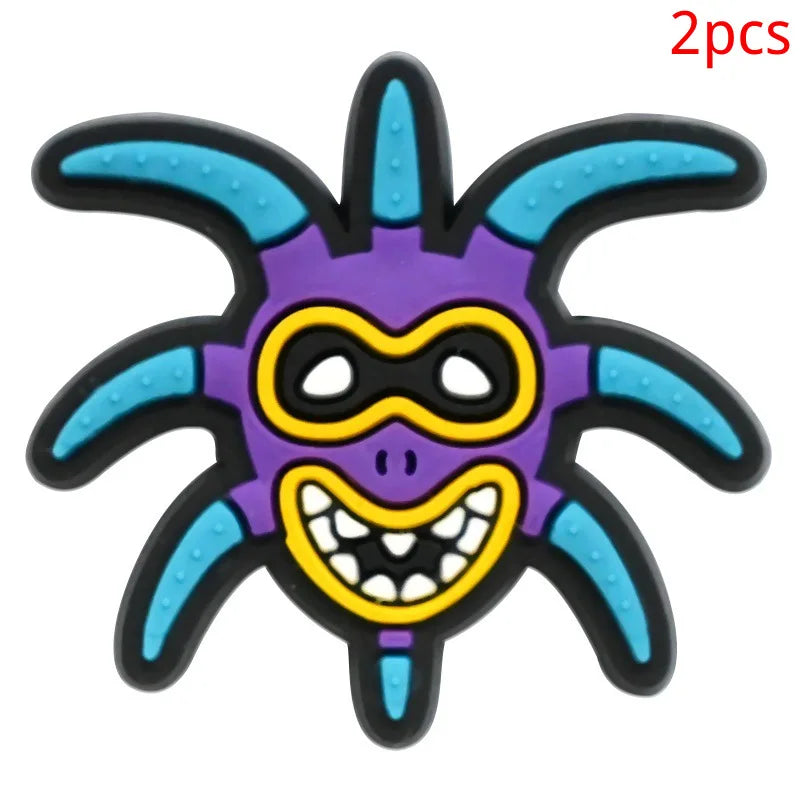Puerto Rico series PVC 2pcs shoe charms